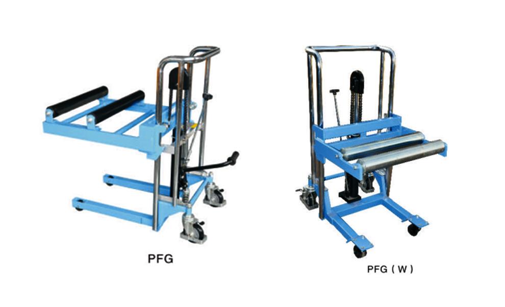 PFG manual stacker with rollers